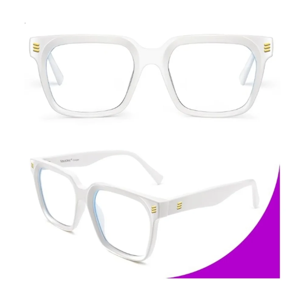 Blue Light Blocking Computer Eyewear Glasses White Frame